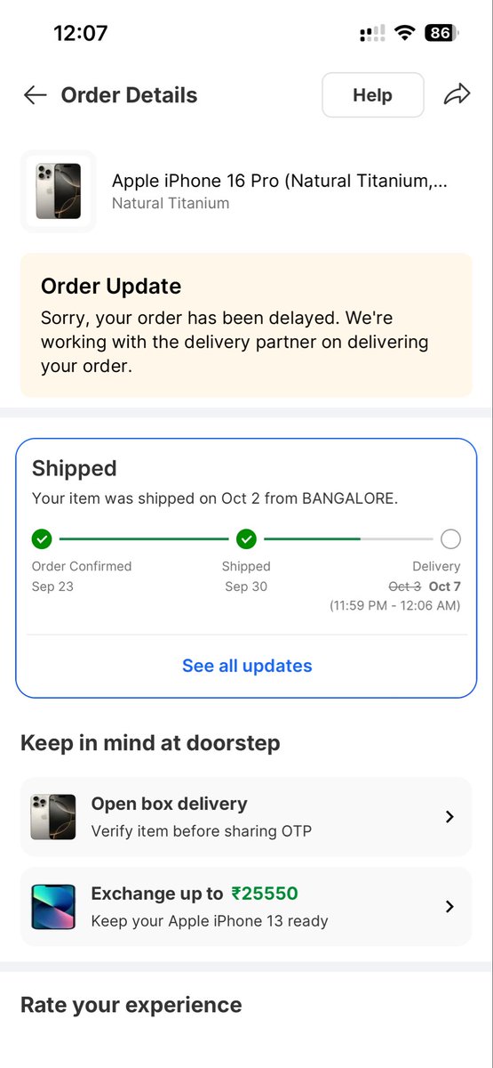 vvikram's tweet photo. @Crickfreak_007 @MACK__JANGID @flipkartsupport @Flipkart Yes, I’m going through the same… https://t.co/YX7VNahqev