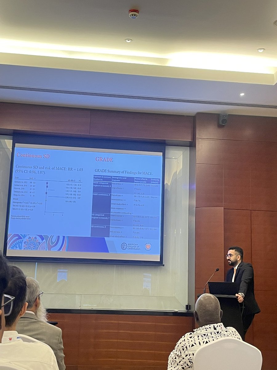 noora_alhajriMD's tweet photo. Fantastic results presented by Dr. @Reza_AmaniBeni revealing glycemic variability can impose a major risk for CVS events @JACCJournals #ACCInt #ACCMidEast https://t.co/c3KGdj3yvT