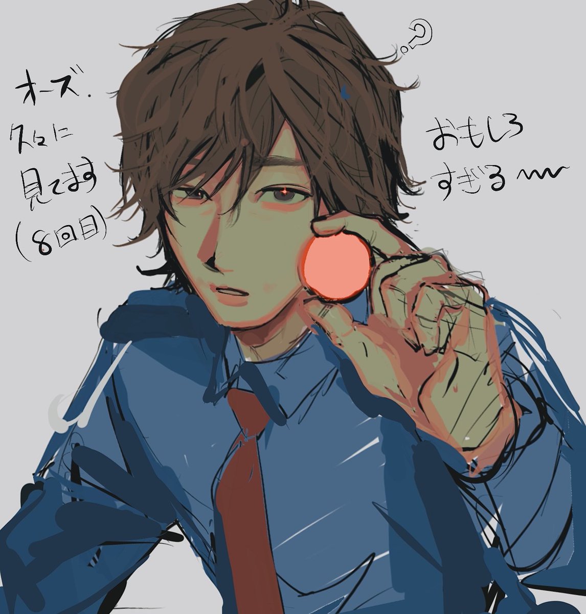 火野映司の描き方を忘れていてヤバいです‼️