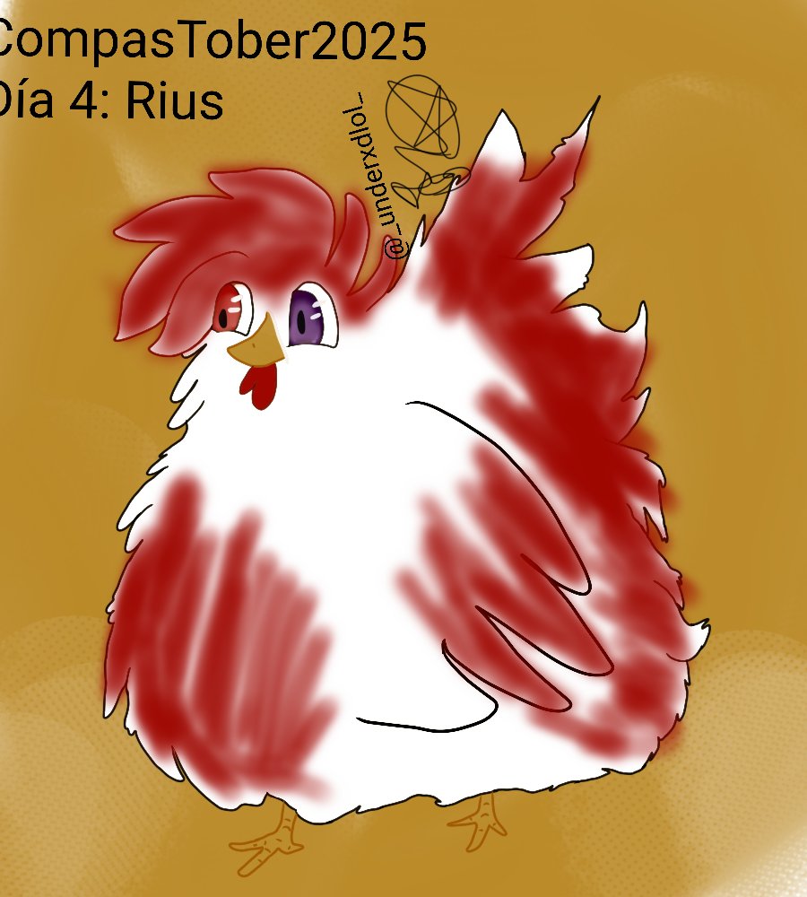 Día 4 del #CoMPaSTober2025 con #RiusPlay, es un pollito 🐤