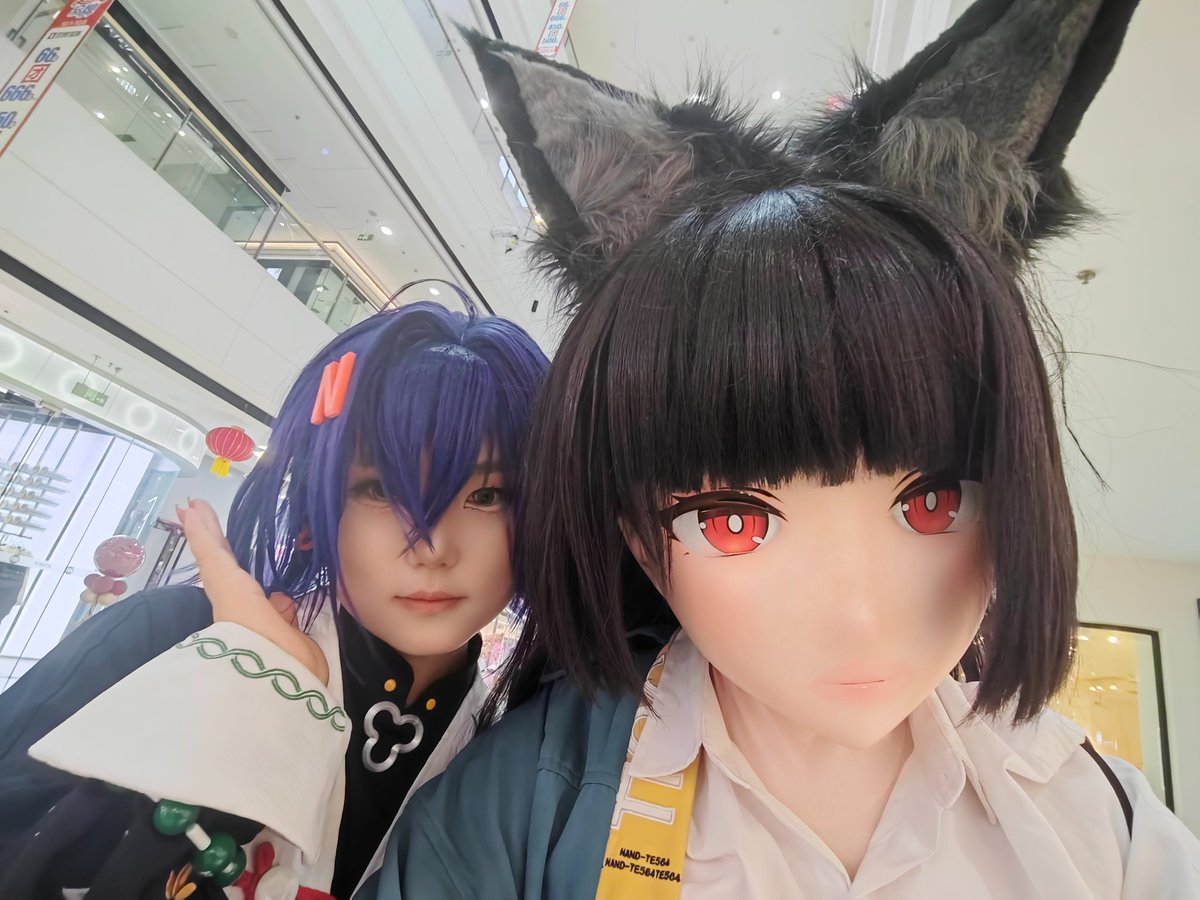 brawler0703's tweet photo. 星见雅kigurumi(虽然说毛有点儿炸)
国庆节出门到当地小县城的漫展去玩
#kigurumimask #kigurumi https://t.co/YJF5mKWe6x