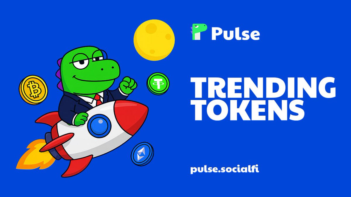 🦖 Top 5 Trending Tokens on Pulse Today 🔥

1️⃣ $BTC
2️⃣ $ASTER
3️⃣ $XPL
4️⃣ $ZEC
5️⃣ $MANYU

💬 Are these on your radar? 📡