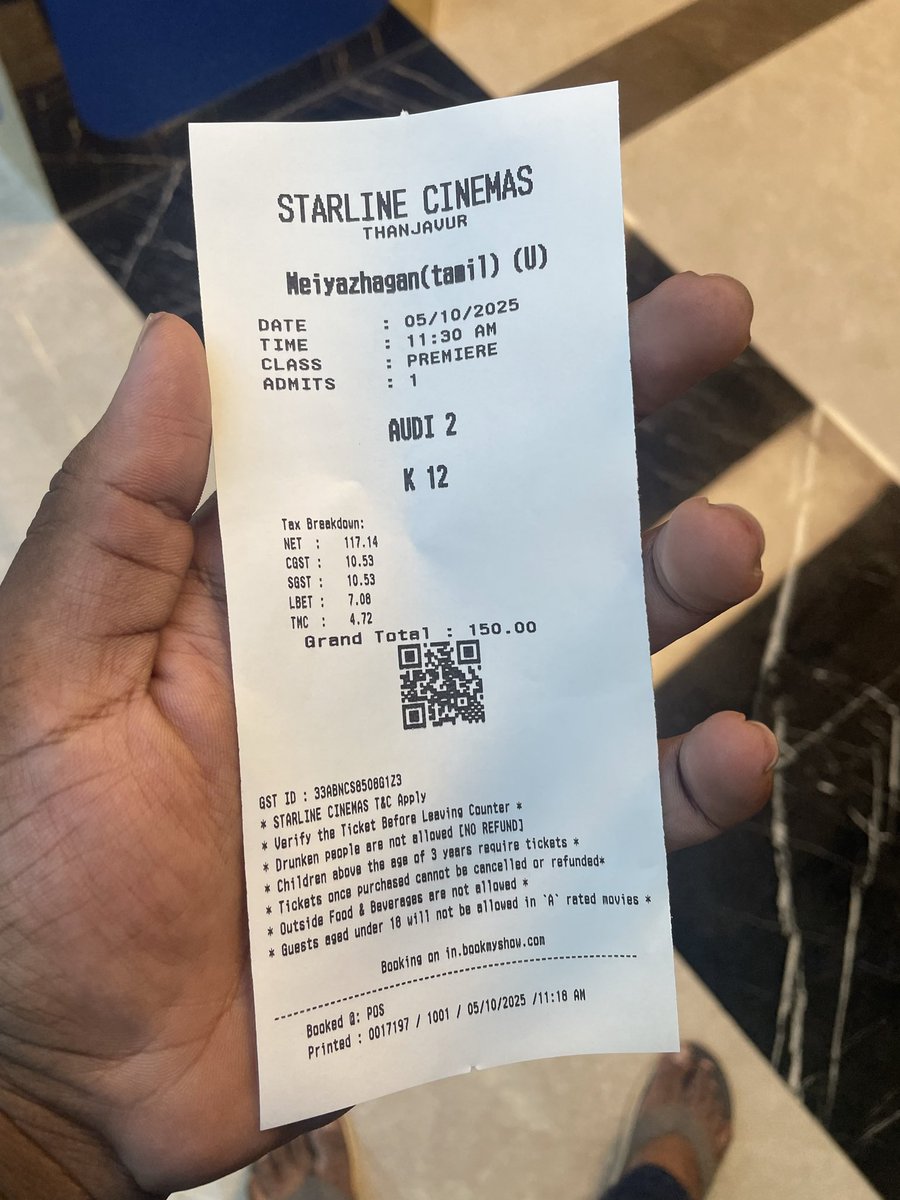 sandyy_2910's tweet photo. Show time: #Meiyazhagan at #Starlinecinemas #SandyX https://t.co/96tsscjyce