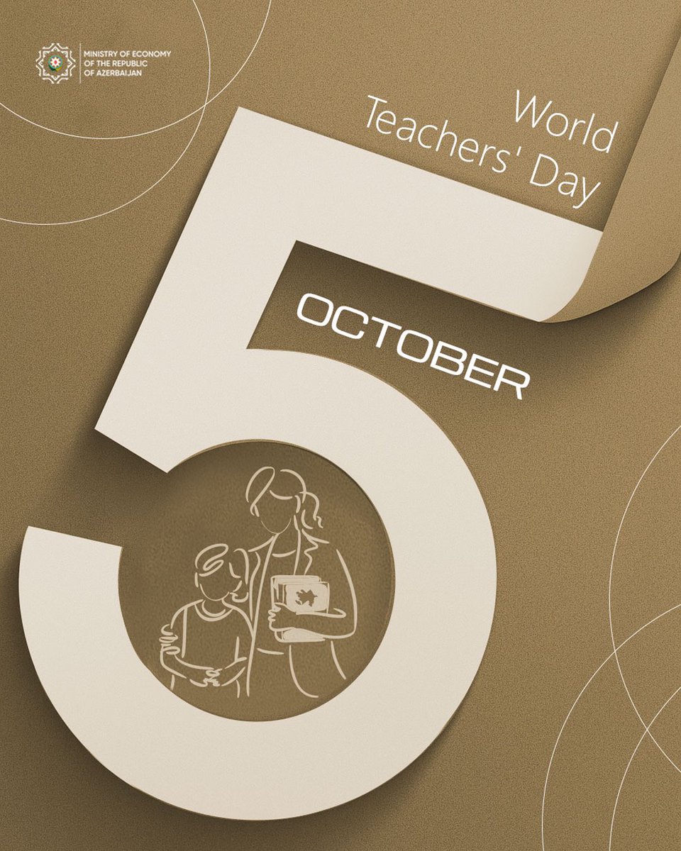 MikayilJabbarov's tweet image. Dear Teachers,

On the occasion of #WorldTeachersDay, we extend our heartfelt congratulations to each of you.

Education holds a unique and invaluable role in shaping highly competitive #humancapital — one of the foremost priorities of our country — and in reinforcing the