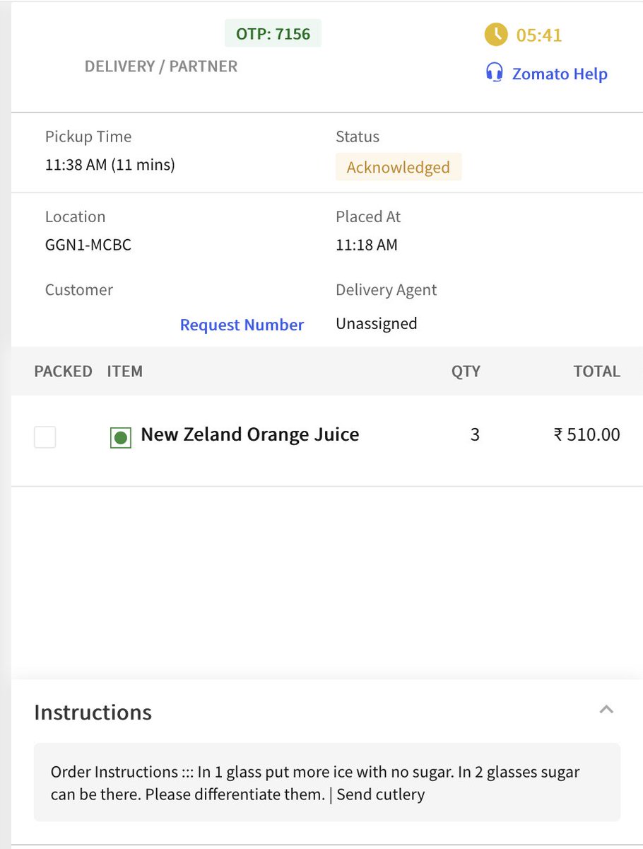 TheBigGeek's tweet image. Order: 3 Fresh-Squeezed NZ Orange Juices 🍊

Note: “1 with more ice, no sugar. 2 with sugar. Please differentiate. | Send cutlery.”

People don’t realise — good juice doesn’t need sugar, it’s pure fruit! 😅

Aur bhai, yeh complex English packer ko kaun samjhaye! #BTS #Kitchens