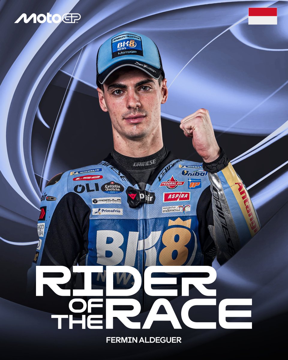 MotoGP's tweet image. From maiden #MotoGP victory to YOUR Rider of the Race! 🤩

See the results here 👉 bit.ly/4lG2iT7

#IndonesianGP 🇮🇩