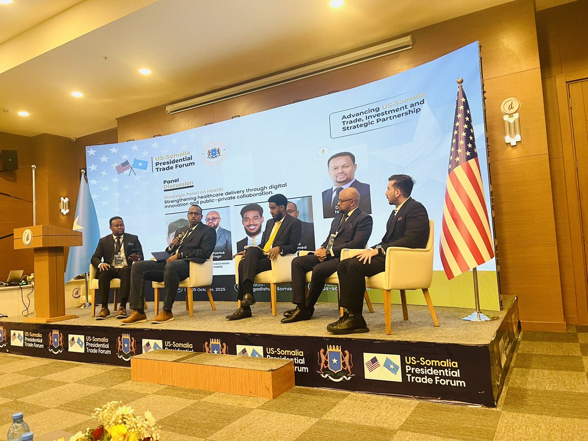 Bismillah 

2nd day at the US-Somalia Presidential Forum in Mogadishu, Somalia. 

Conversations, networking &amp; knowledge sharing on education, health care, fisheries &amp; the overall benefits of the blue economy.