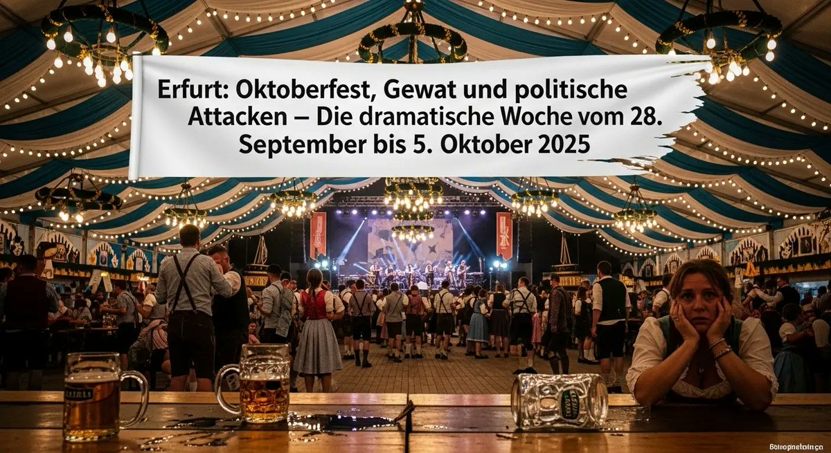 Neu auf erfurt.rocks: Erfurt: Oktoberfest, Gewalt und politische Attacken – Die dramatische Woche vom 28. September bis 5. Oktober 2025 #erfurt erfurt.rocks/erfurt-oktober…
