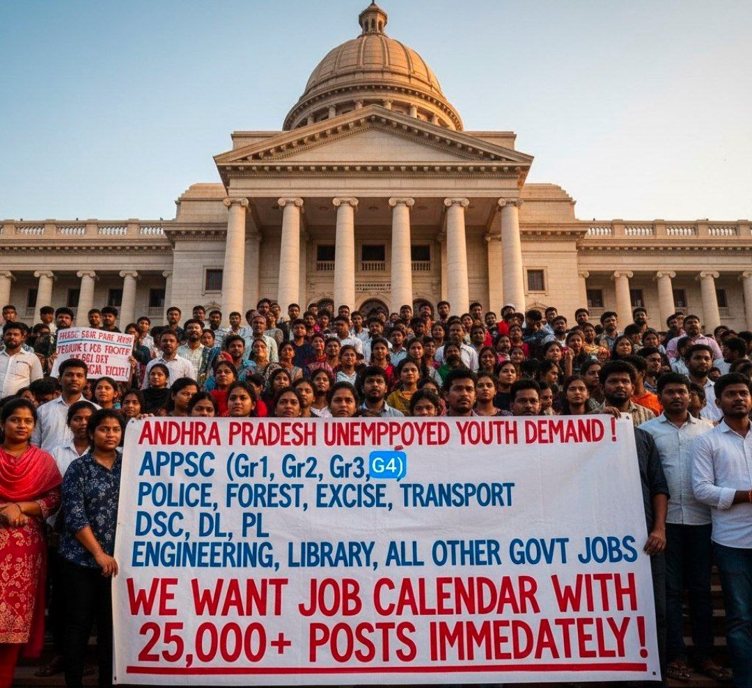apjobaspirants's tweet image. గౌరవ @BJP4Andhra పెద్దలు @MadhavBJP @vavssnrajubjp @SVishnuReddy @BJPMadhukarAP @PurandeswariBJP @yschowdary @CMRamesh_MP
ఇప్పటికే మా సమయం వయసు వృధా అయినది🙏. తక్షణమే 25,000 ప్రభుత్వ ఉద్యోగాలకు నోటిఫికెషన్స్ ఇచ్చి న్యాయం చేయండి అయ్యా😭
#AndhraPradesh
#Release25000GovtJobsInAP