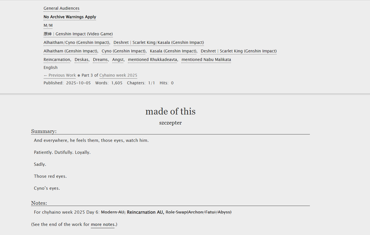 #CyhainoWeek2025
For day 6
💚💜link in thread