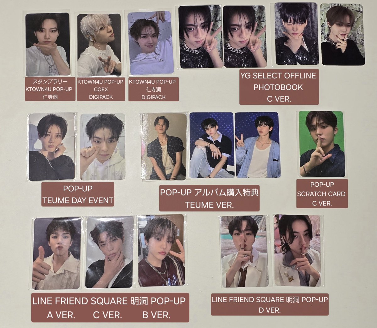__kawaii7's tweet photo. TREASURE [LOVE PULSE］KTOWN4U  仁寺洞 COEX YG SELECT スタンプツアー 本国 POP-UP
TEUME DAY  LINE FRIEND SQUARE 明洞 

譲 画像

求 同種ヒョンソク

10/10～12 ソウルコン 現地交換希望🇰🇷
#TREASURE #TREASURE交換 https://t.co/gsRO64Bpt3