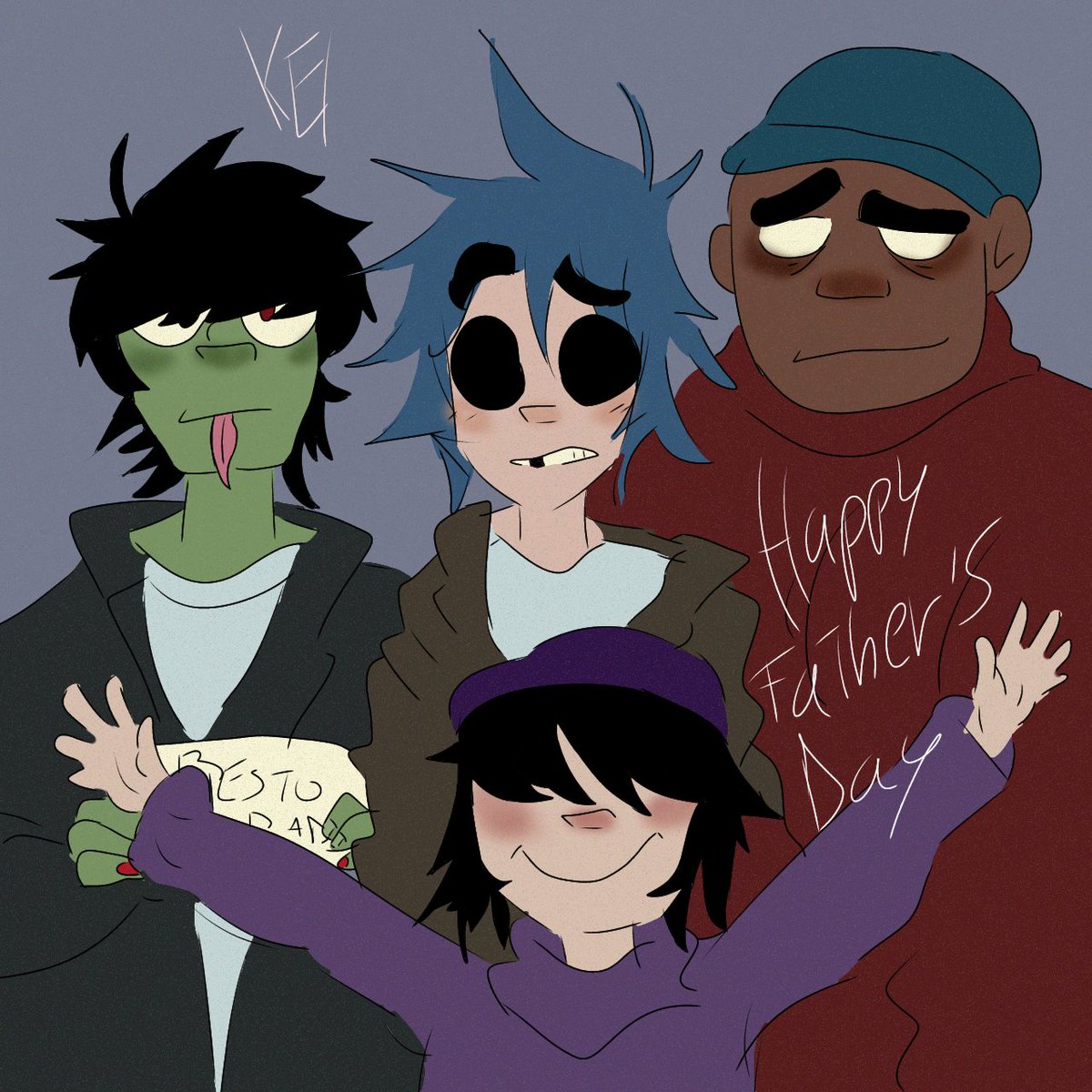 BlueDanger12's tweet photo. Sorry, I had been missing, I had been drawing but I forgot to post it here on X

#Gorillaz #murdocniccals #Noodle #StuartPot #RusselHobbs https://t.co/GbZeNLX9o0