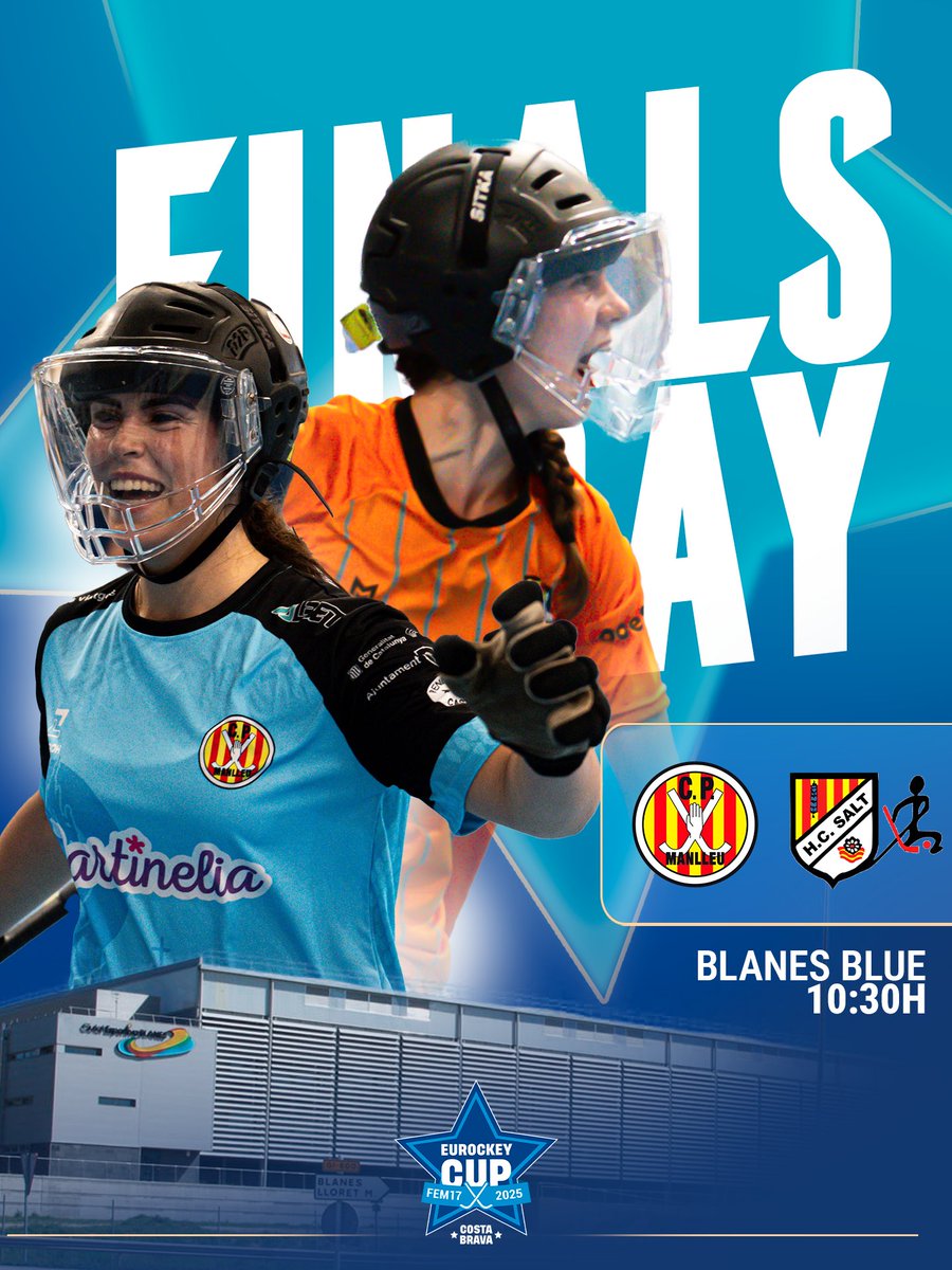 EurockeyCup's tweet image. 𝐖A𝐈T𝐈N𝐆 𝐅O𝐑 𝐓H𝐄 𝐍E𝐖 𝐂H𝐀M𝐏 𝐏.𝟏 🏆

CP Manlleu 🆚 HC Salt

⏰ 10:30h
📍 Blanes Blue | Ciutat Esportiva Blanes

Ready to discover the winner of the FEM17 trophy? 🏆
🔴 𝐋𝐈𝐕𝐄 on Youtube!

#EurockeyCup #BeTheNext #EsportsDDGI #InCostaBrava