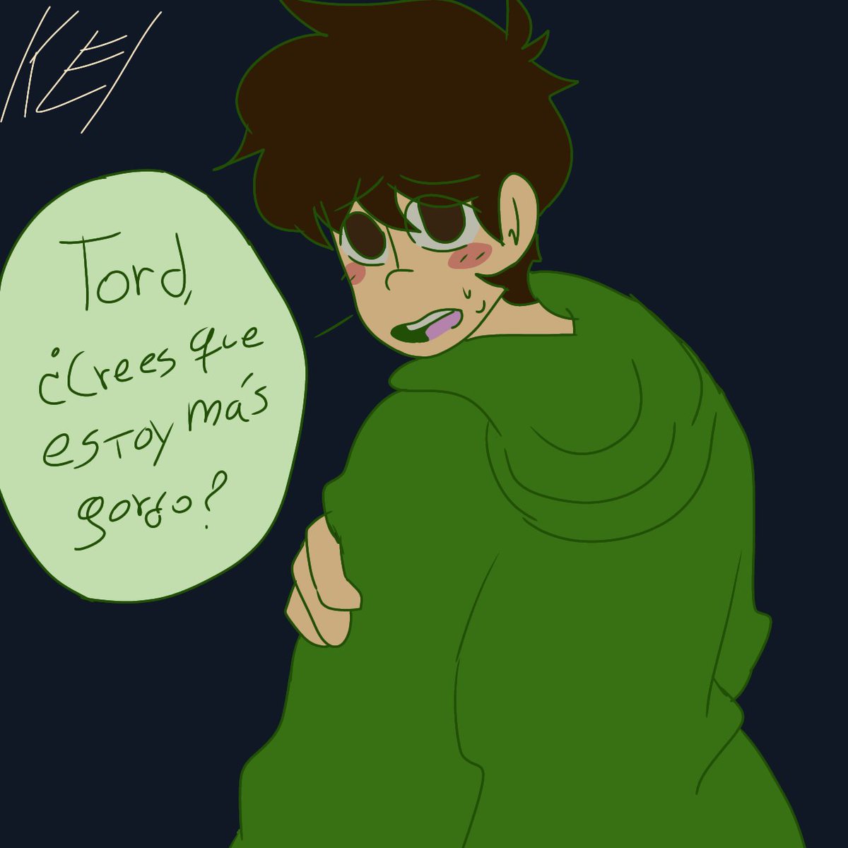 BlueDanger12's tweet photo. Edd: Tord, do you think Im fatter?

Tord: Nah, luv, that nonsense (YOU MAKE MY **** GOT FATTER)

#Eddsworld #Edd #Tord #TordEdd https://t.co/ASM7qX9QLx