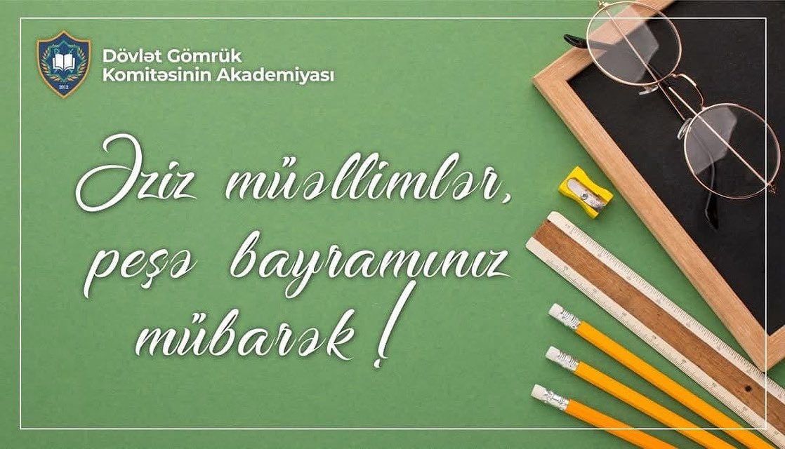 GomrukAkademiya's tweet photo. Əziz müəllimlər!
Beynəlxalq Müəllimlər Günü münasibətilə hər birinizi təbrik edir, şərəfli fəaliyyətinizdə uğurlar arzulayırıq!
#müəllimlərgünü
#5oktyabr
#DGKA https://t.co/FoW35sqwpt