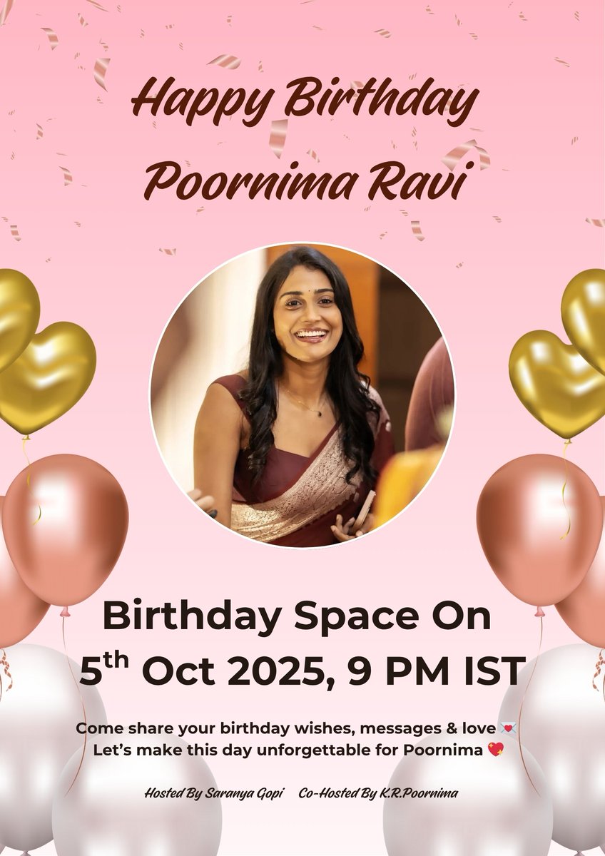 Poornima Ravi FC tweet media