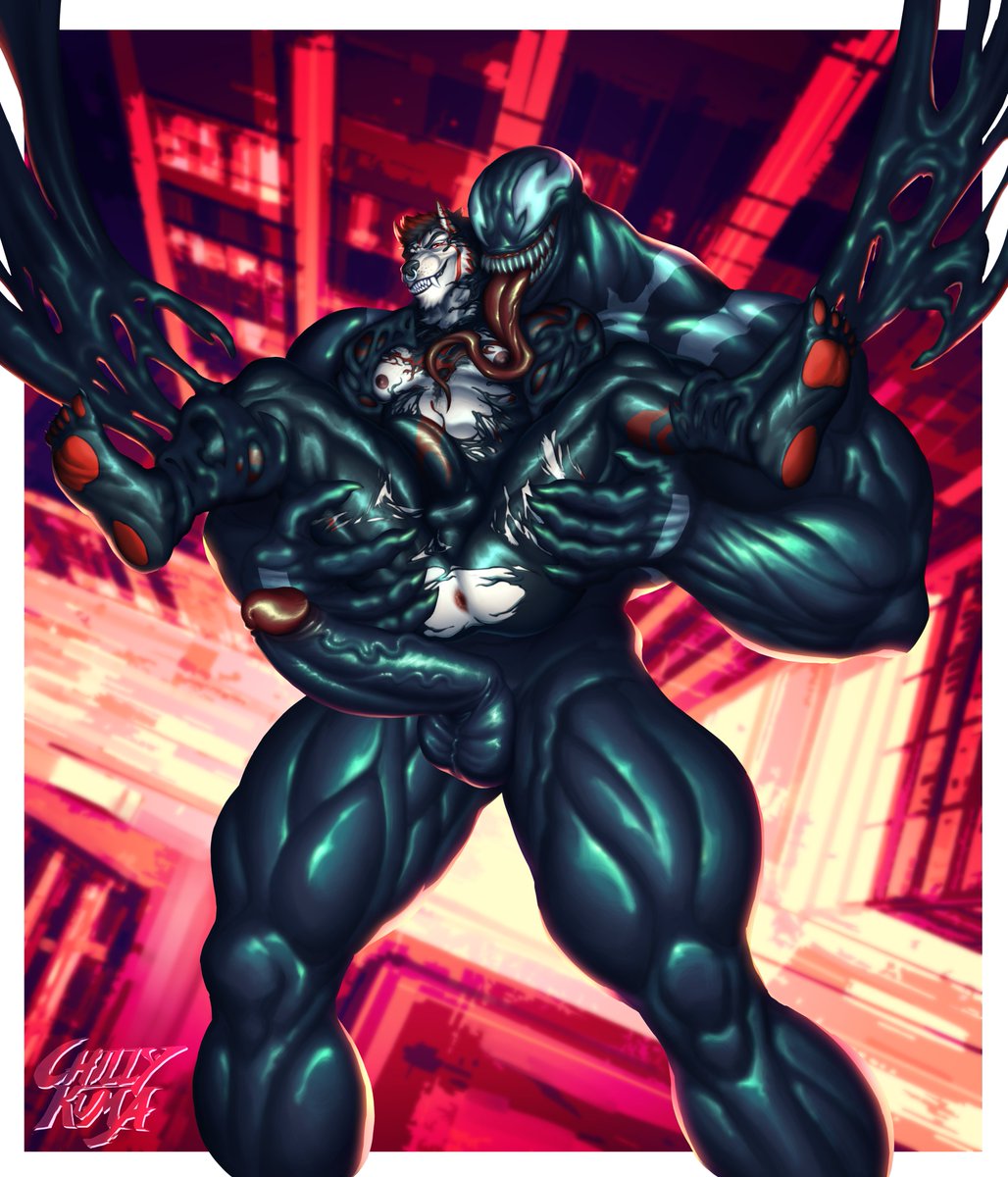 ChillyKuma's tweet photo. 'You Belong to Venom!' YCH Commission for @tibbzad.bsky. social ! 

#Marvelrivals #venom #bara https://t.co/5PFg5IYPR5