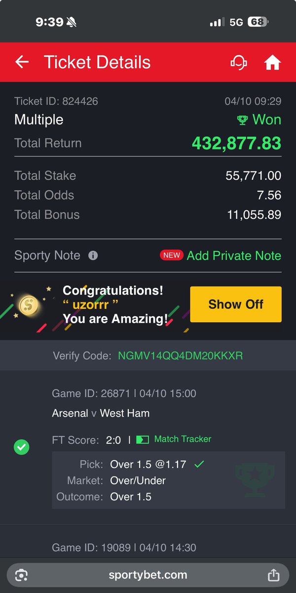 ZoRR_Analysis's tweet photo. 7odds boom✅ #sportybet #bet https://t.co/L9apDdVjyH