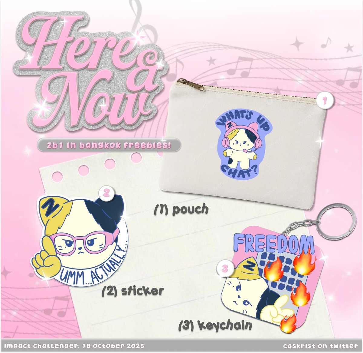 ₍^.  ̫.^₎⟆ ‍ 𝒇𝒓𝒆𝒆𝒃𝒊𝒆𝒔 𝒓𝒊𝒏𝒊𝒏𝒊 𝒔𝒑𝒆𝒄𝒊𝒂𝒍
୨୧ pouch
୨୧ sticker
୨୧ keychain

@ impact challenger [18/10]

please kindly rt! no need to follow  ˶ᵔ ᵕ ᵔ˶

#RICKY #리키 #沈泉锐 #ZEROBASEONEINBKK #2025_ZEROBASEONE_WORLDTOUR_HEREANDNOW_IN_BANGKOK