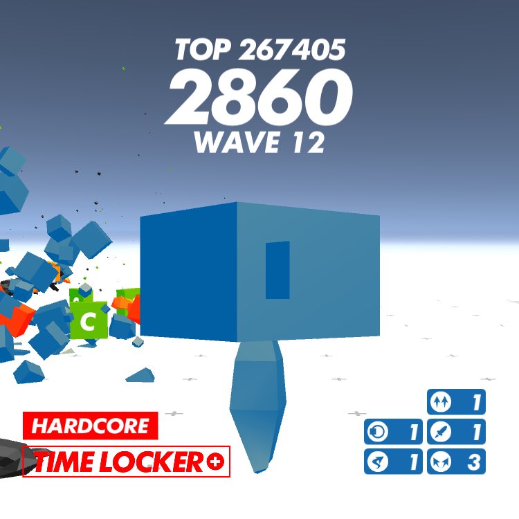 sssomethin's tweet photo. HARDCORE: 2860
時間をあやつるシューティング
#TimeLockerPlus
https://t.co/aihFV4JbHS https://t.co/GR6IsDXf29