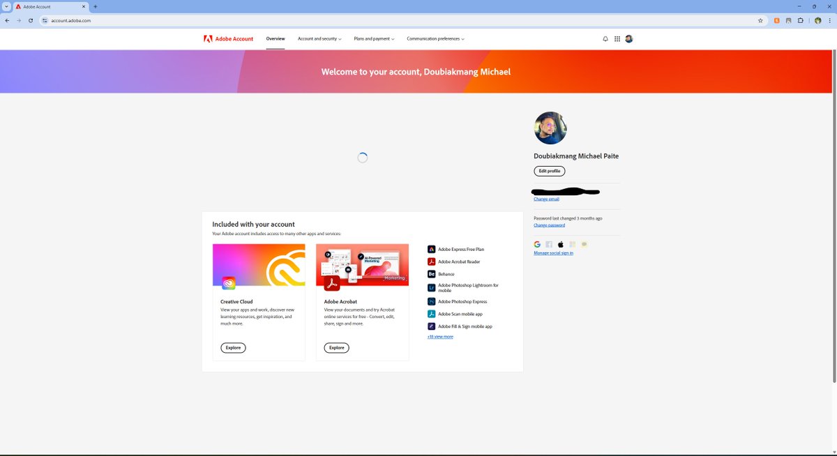 kdbmichael's tweet photo. Dear @Adobe 
Is this going to buffer like this forever? I was looking for the option to cancel my Adobe All Apps Plan but can't find it.  #answer #adobe https://t.co/JScmfEn0YA
