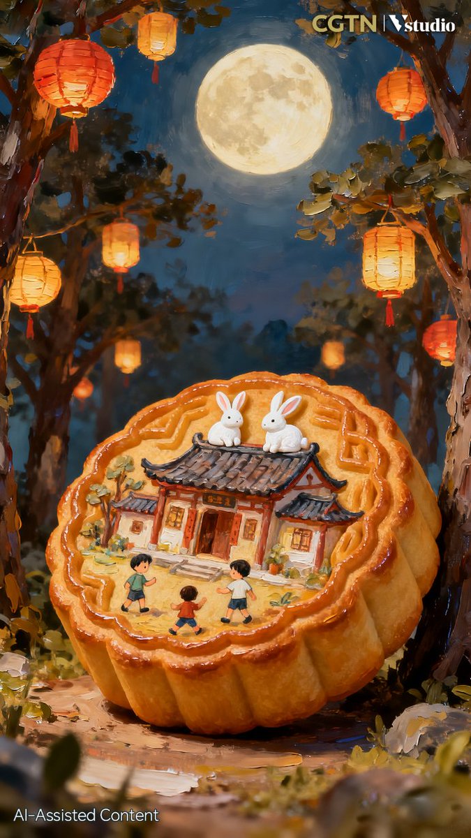 CGTNFrancais's tweet image. #CgtnFDigital #ChasingTheMoon #GoldenWeek #ChinaGlowUp #MoonlitMoments Le gâteau de lune : bien plus qu'une douceur, un reflet de la sagesse chinoise
Un gâteau de lune est bien plus qu'une pâtisserie : il reflète la manière dont la philosophie chinoise perçoit le monde.
Rond mais