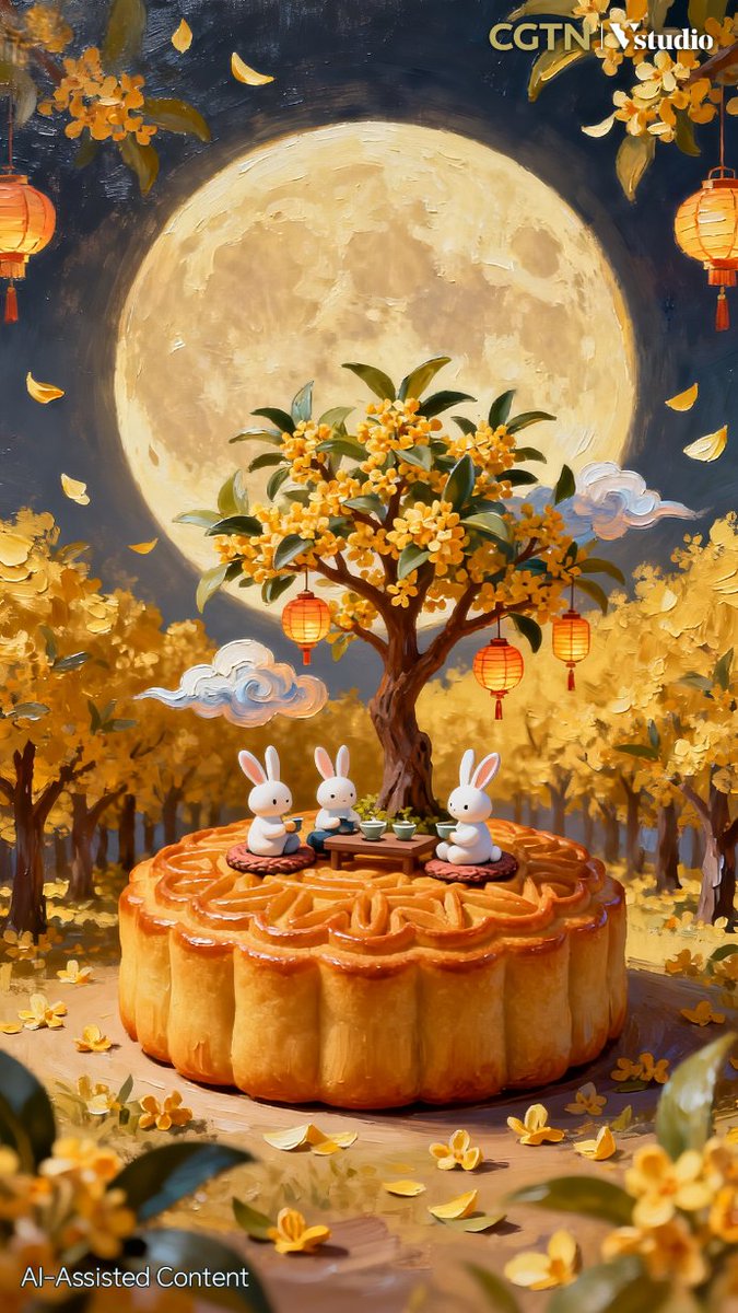 CGTNFrancais's tweet image. #CgtnFDigital #ChasingTheMoon #GoldenWeek #ChinaGlowUp #MoonlitMoments Le gâteau de lune : bien plus qu'une douceur, un reflet de la sagesse chinoise
Un gâteau de lune est bien plus qu'une pâtisserie : il reflète la manière dont la philosophie chinoise perçoit le monde.
Rond mais