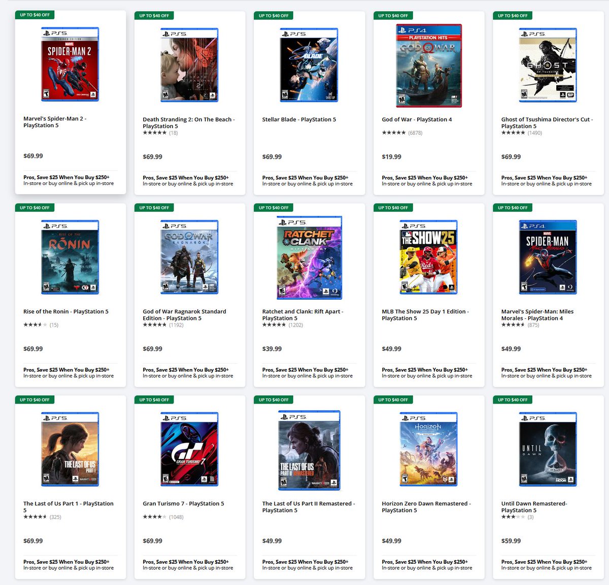 videogamedeals's tweet image. 1st Party PlayStation Sale via GameStop. Prices on Product Pages.  ow.ly/nNc650X6H3c

Best Buy. ow.ly/VZqO50X6H3b