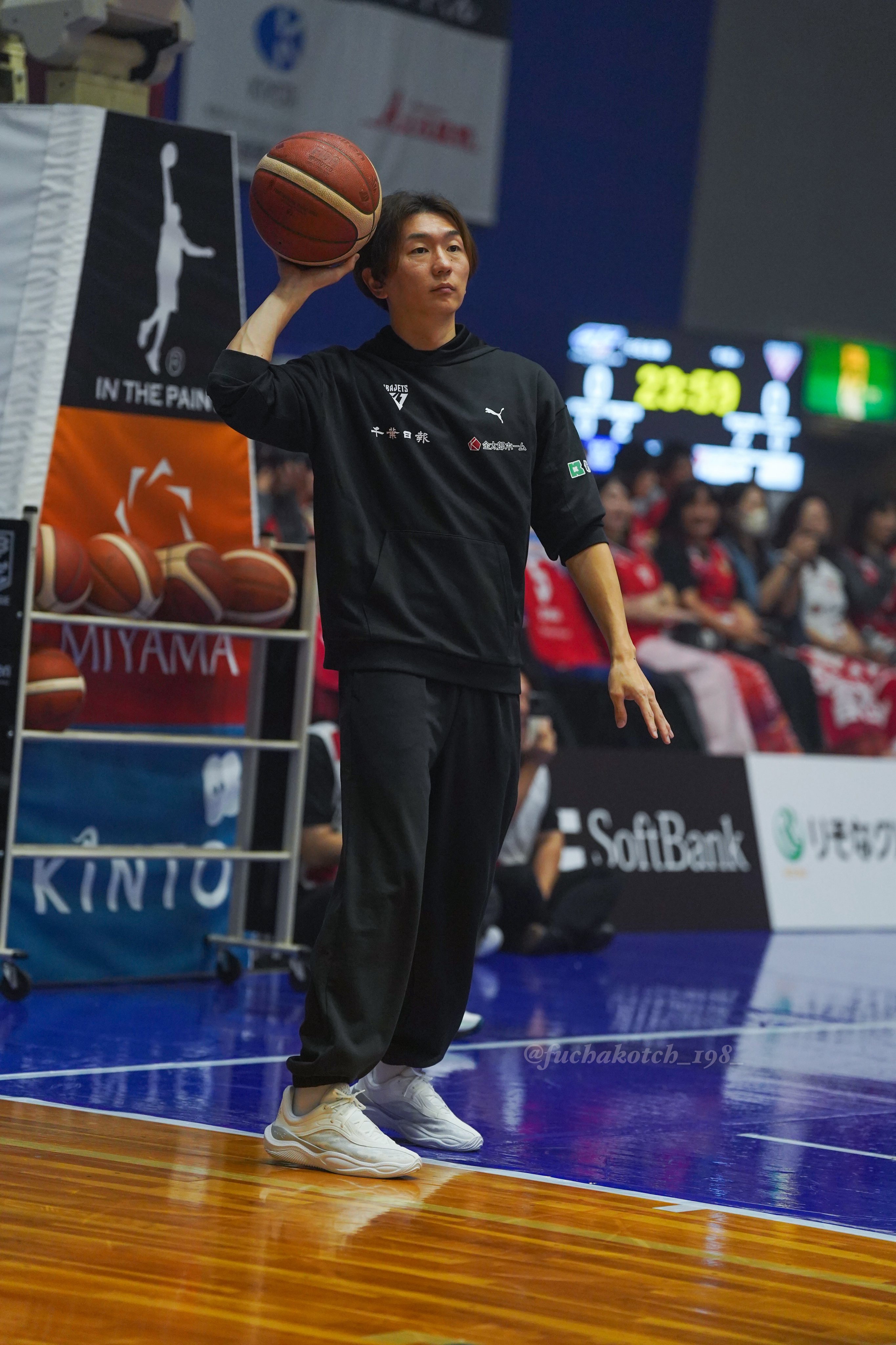 enonce裏起毛パーカー ブラック XLサイズ 千葉ジェッツ 西村文男