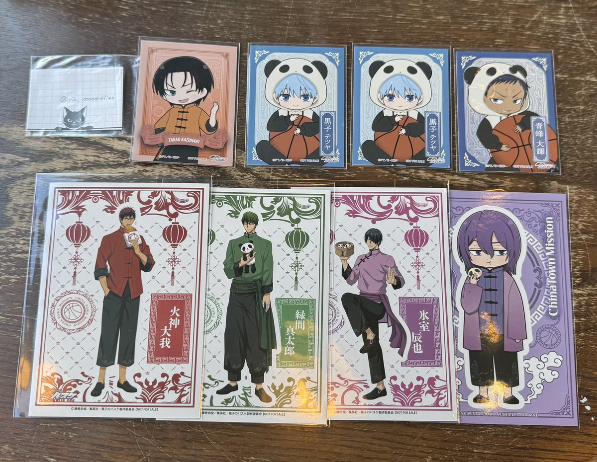 黒子のバスケ 中華街ミッション 縁日 アクリルボード 黒子テツヤ