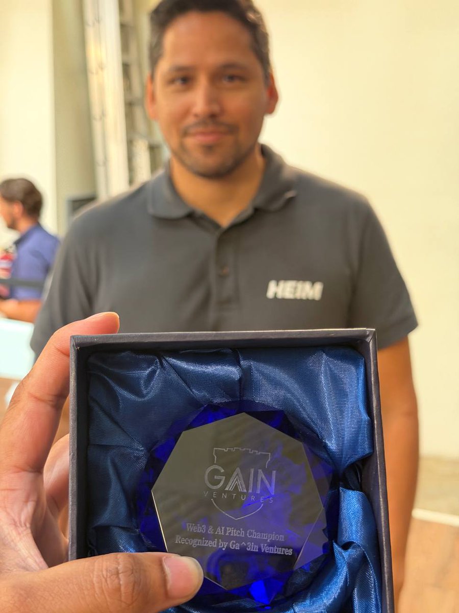 Proud to take home the win in Singapore! 🚀 Out of 50+ startups, 10 pitched to judges &amp; investors and we came out on top. Big thanks to <a href="/GainVentures/">Ga^3in Ventures</a>  &amp; congrats to all the amazing teams we met. A great milestone for our journey! ✨