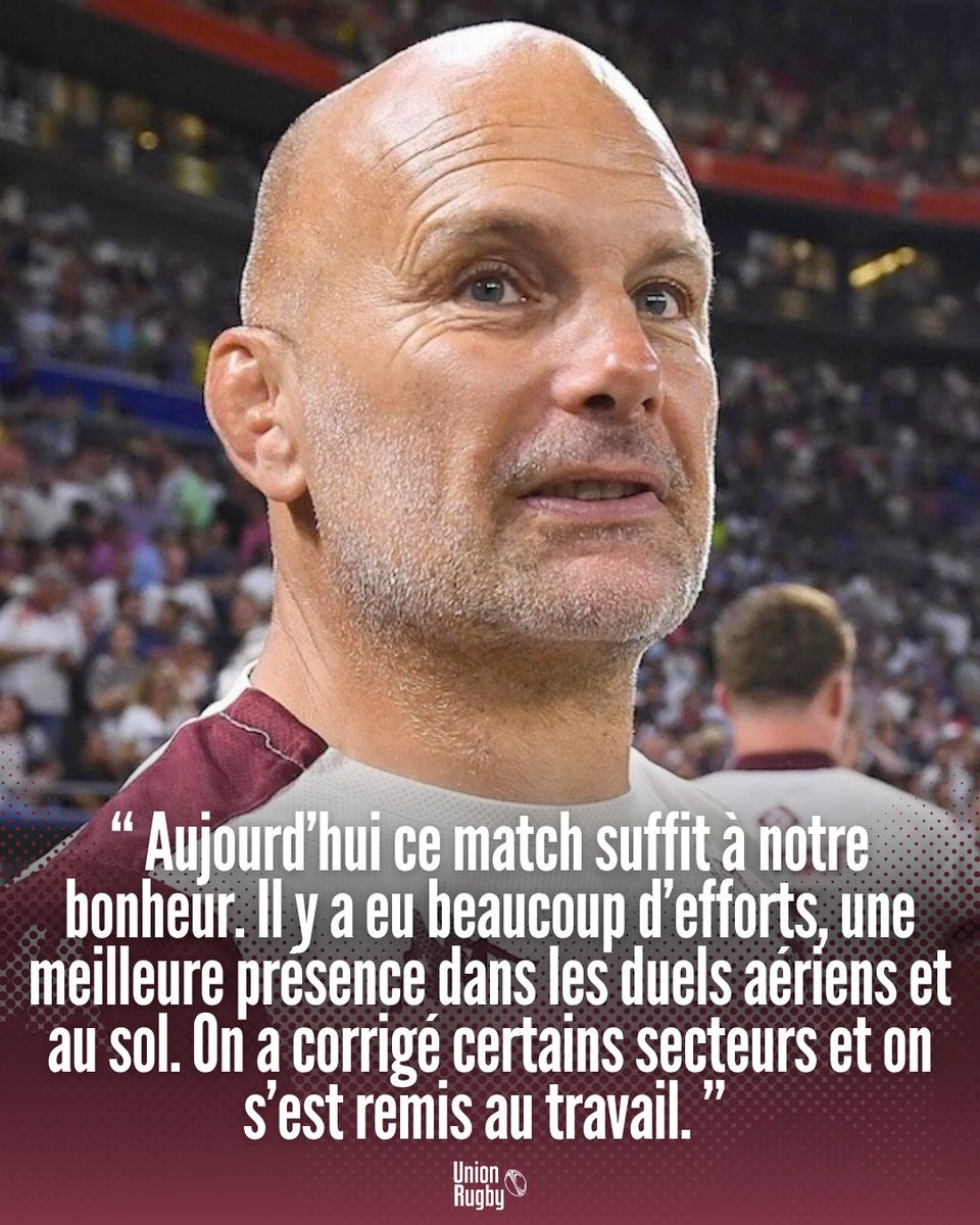 Yannick Bru après la victoire de l'@ubbrugby sur @lourugby1896 (32-20)

🗞 Propos rapportés par Sud Ouest
#iloveubb #UBBLOU