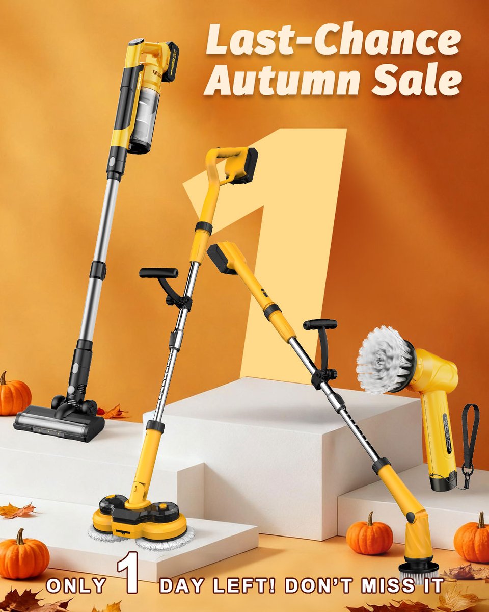 Qimedo_inc's tweet image. 🚨 1 DAY LEFT! 🚨
If your floor could talk, it’d say: “Bro… you better grab that M1 before it’s gone.” 😏
✨ Autumn Sale’s ending soon — get your cleaning squad before they vanish into pumpkin land 🎃

#Qimedo #CleanWithFun #AutumnVibes #LastChance