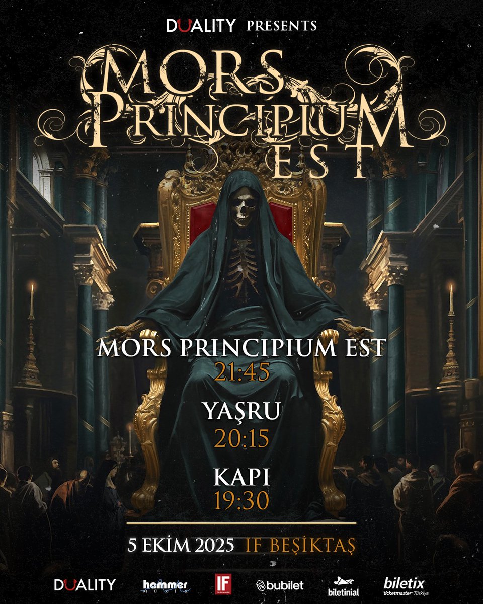 IF Beşiktaş'ta günün programı 📝 19:30'dan itibaren mekanda yerinizi alabilirsiniz. Bilet satışı gişede devam edecektir.

biletinial.com/tr-tr/muzik/mo…