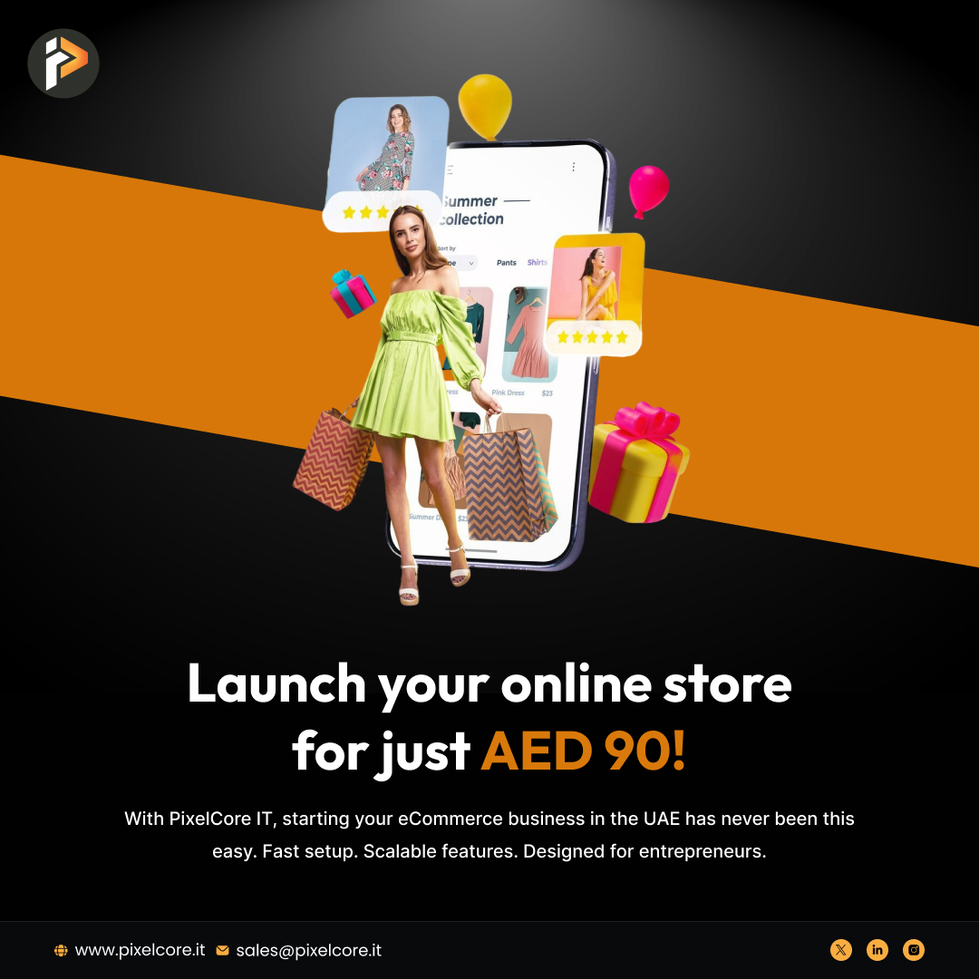 Pixelcoreit's tweet image. Launch your online store for just AED 90!

Starting your eCommerce business in the UAE has never been this easy. Fast setup. Scalable features. Designed for entrepreneurs.
tinyurl.com/3reszcfk

#PixelCoreIT #DubaiStartups #eCommerceUAE #OnlineShop #SellOnline #SaaSPlatform