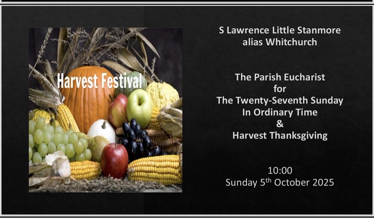 Today we celebrate Harvest Festival and the 27th Sunday in Ordinary Time. Jesus reminds us that faith, like a mustard seed, grows into something great. May our faith take root as we give thanks and pray for our world and nation in these uncertain times. 🌾🙏