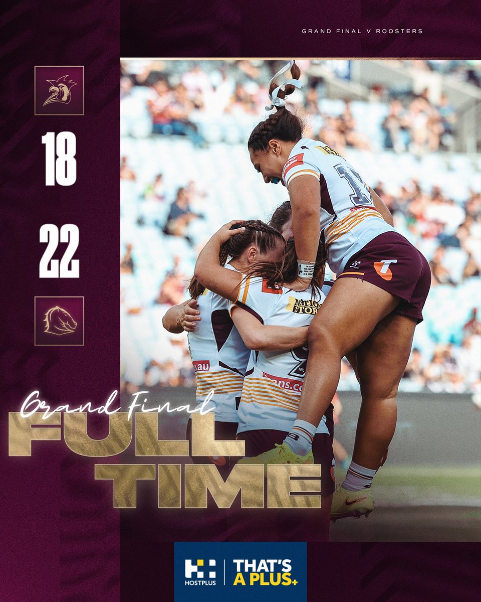 brisbanebroncos's tweet image. GRAND FINAL WINNERS 🐎