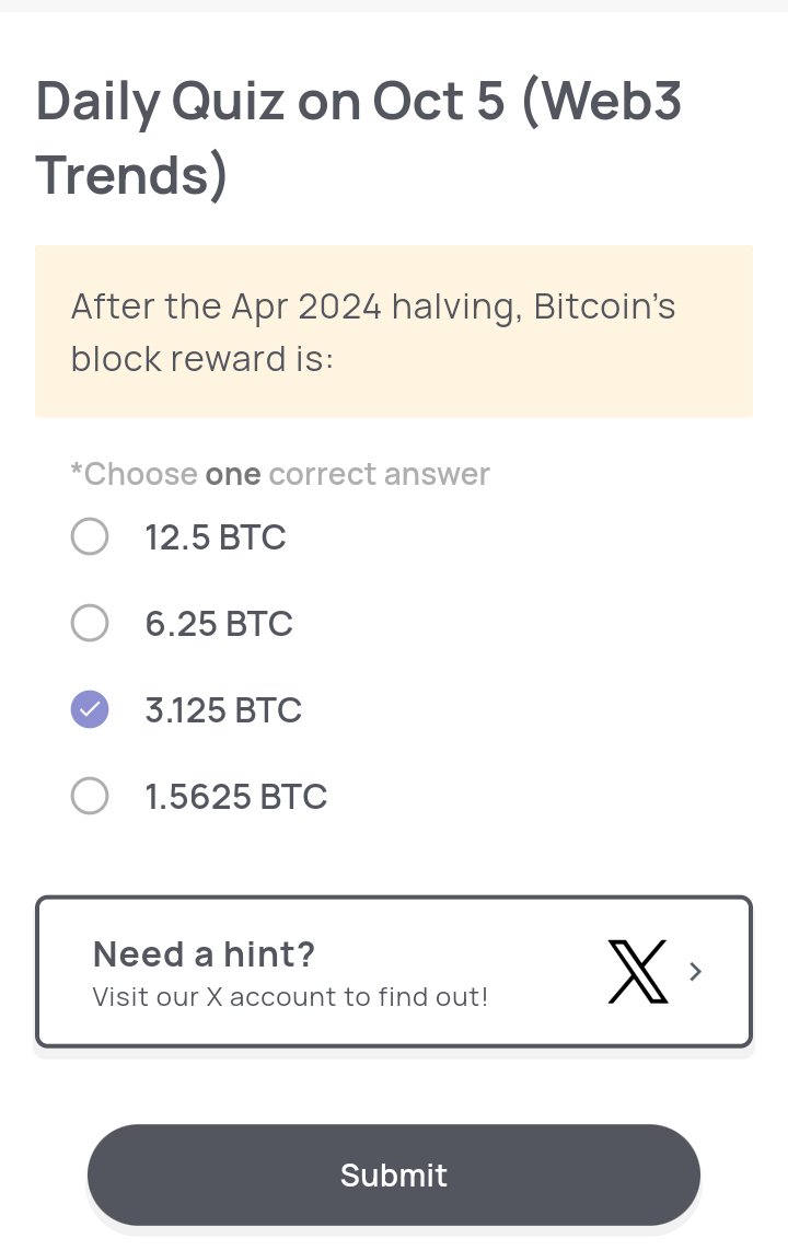 churchi_blaq's tweet image. October, 5th, 2025
1) #SyntaxVerse quiz answer for today 🎯
2) #Xenea wallet #quiz answer for today ✅
3) #Marina protocol quiz #answer 🔥
4) #SpurProtocol quiz answer 👌
Time to contribute and stack with 👇
@build_on_bob @RaylsLabs @vooi_io @LayerBankFi