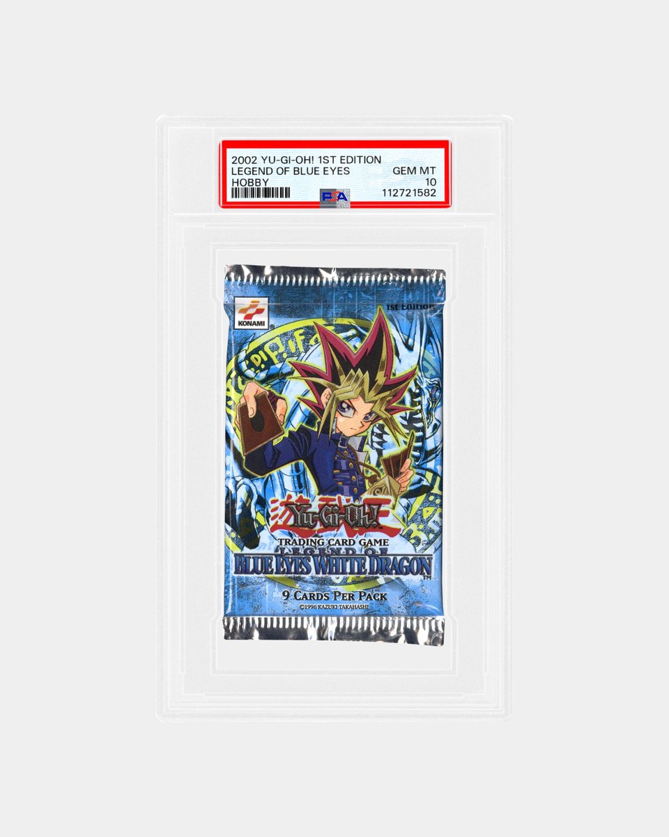 Imagine what Monsters may lurk in this original English Yu-Gi-Oh! booster pack.

Blue-Eyes White Dragon?
Dark Magician?
Red-Eyes Black Dragon?
Exodia the Forbidden One?
Gaia the Fierce Knight?

Some 30-year mysteries are better left sealed.