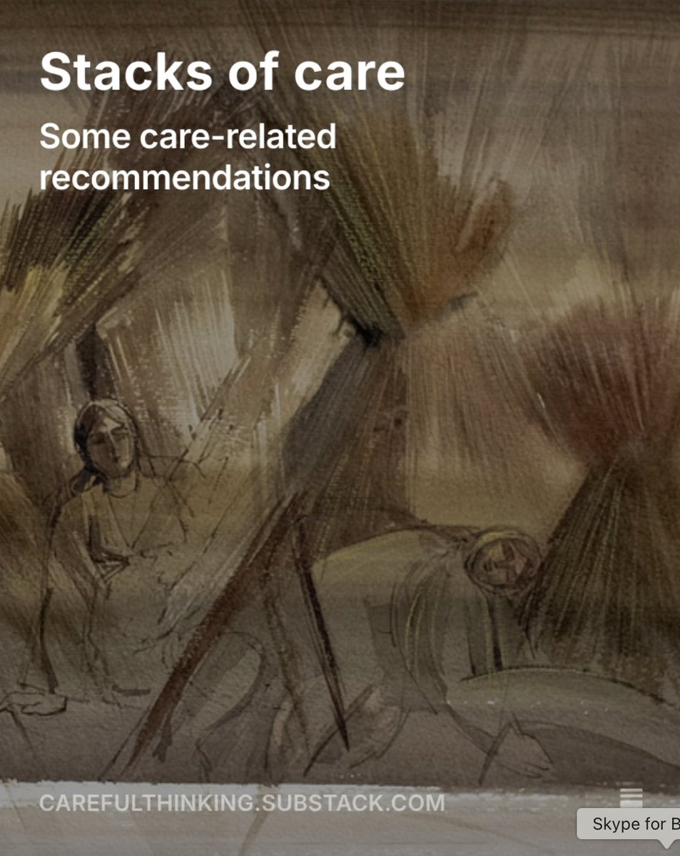 DrMartinRobb's tweet image. In my latest post, I recommend some brilliant care-related newsletters that I&apos;ve come across on Substack.