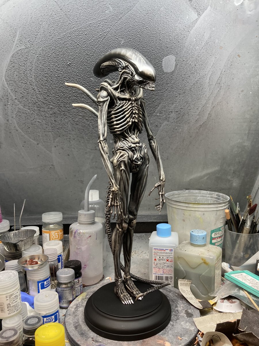 エイリアン、完成直後の写真です。
#ALIEN