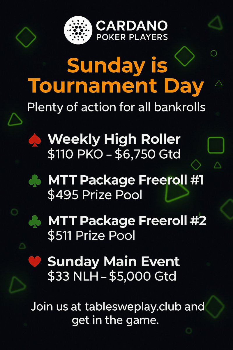 Cardano Poker Players (@ADAPokerPlayers) / Posts / X
