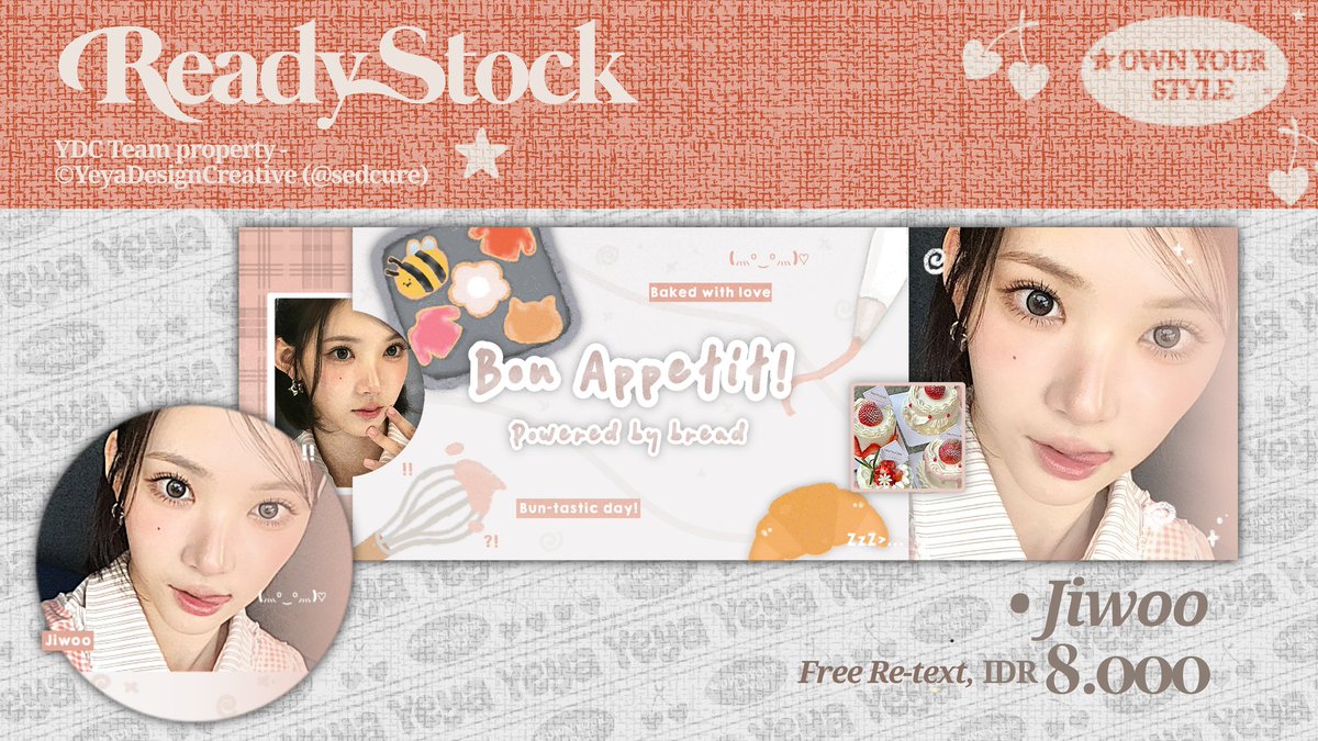 Help RT please? Thankyou!
#zonauang

Halo! Yeya punya ready stock layout Girl Grup imups nih, chara Carmen dan Jiwoo🌷💐
IDR. 8.000/each, Free Re-text!
Skuy jajan ges, jadikan akun mu lebih berwarna✨