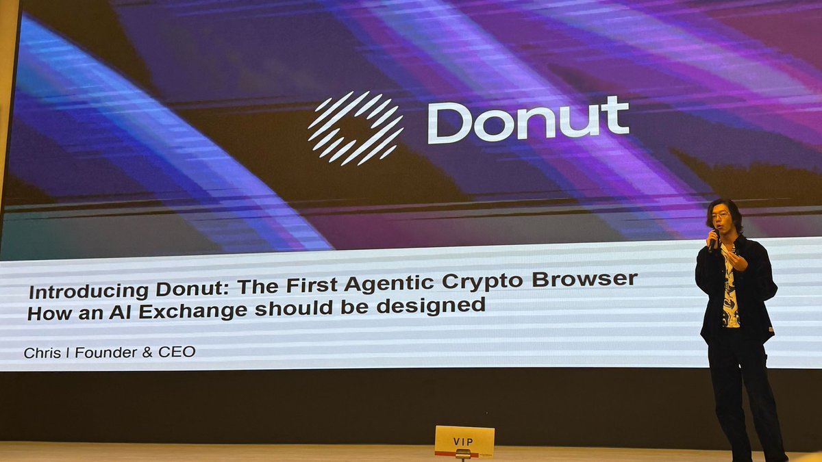 Donut (@donutbrowser) on Twitter photo Our Founder & CEO <a href="/Chrizhuu/">Chrizhuu 🦔🍩</a> took the stage at Solana Oriental during KBW 2025 🇰🇷 to share his vision for the future of browsing & how AI exchanges should be designed. Our Founder & CEO <a href="/Chrizhuu/">Chrizhuu 🦔🍩</a> took the stage at Solana Oriental during KBW 2025 🇰🇷 to share his vision for the future of browsing & how AI exchanges should be designed.
