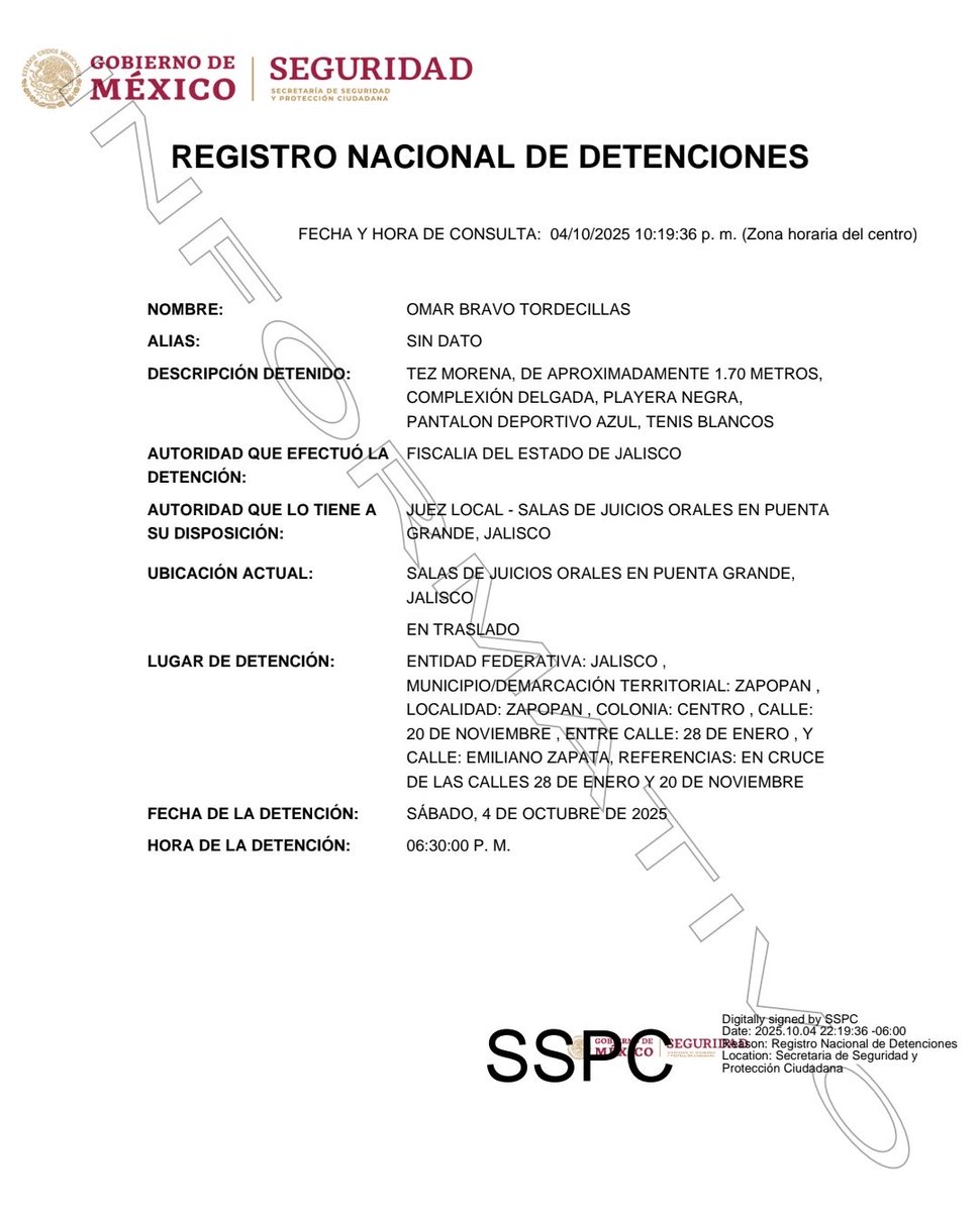 12_somos's tweet photo. La Fiscalía de Jalisco cumplimentó una orden de aprehensión contra Omar “N”, exfutbolista profesional, por el presunto delito de abuso sexual infantil agravado.
El exjugador de Chivas quedó a disposición de un juez local en Puente Grande, donde se desarrollará el proceso judicial https://t.co/KpZIv6vHto