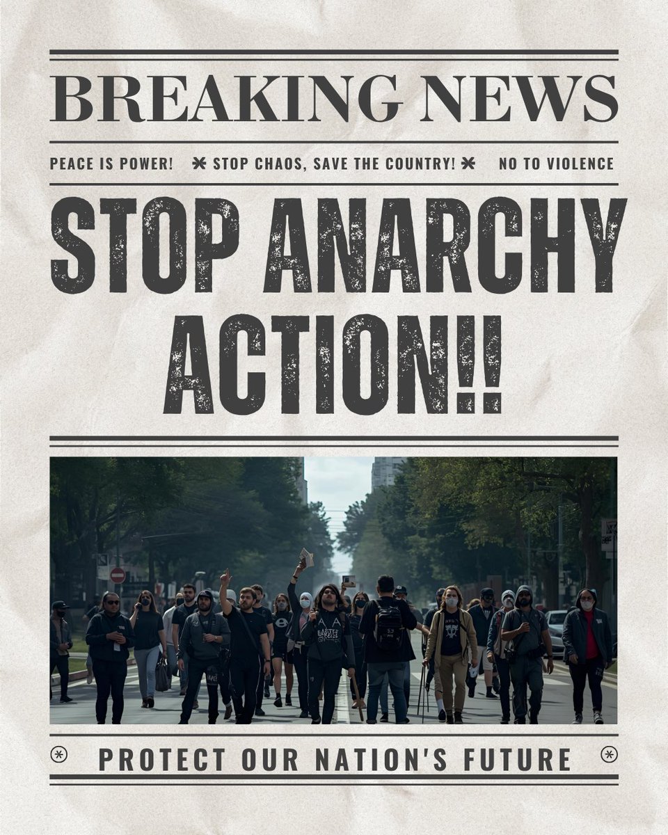 suara_bhinneka's tweet photo. Anarchy creates chaos and destruction of the nation, so let's save our country by rejecting anarchy!
#StopAnarchy
#WorldAgainstAnarchy https://t.co/eUPItGLbBL