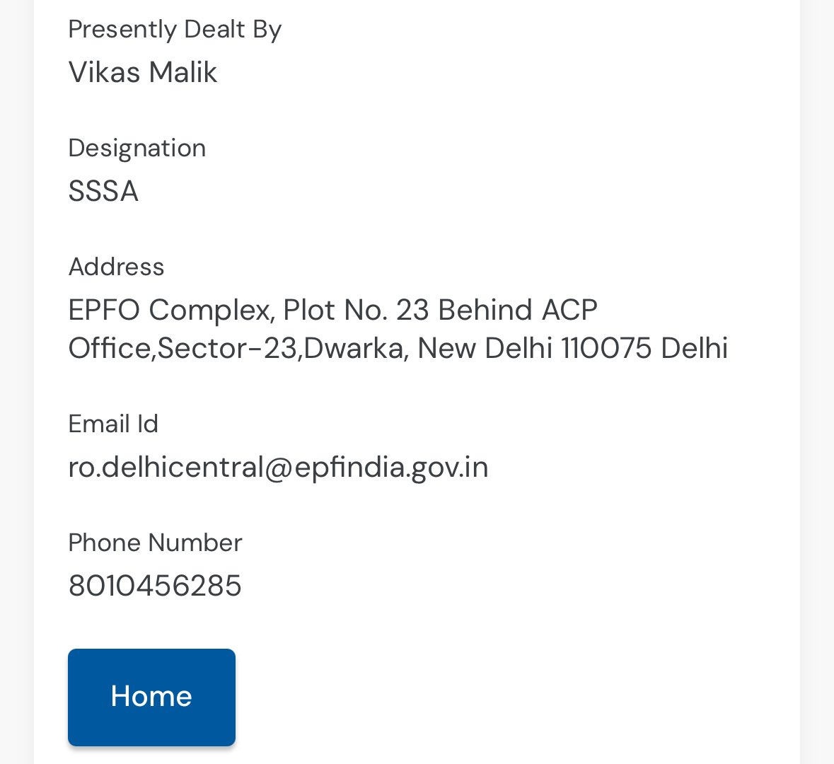 kaifkt1's tweet photo. I had submitted a request on the EPFO portal for my PF amount transaction. While the status was showing “Under Process,” I raised a grievance. The grievance was assigned to Mr. Vikas Malik, and his contact number was mentioned there. https://t.co/oZcTIGl5ml