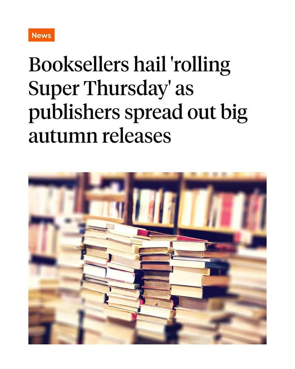Looks like the publishing industry has been spreading out 'Super Thursday' this year. 
More ghostwritten Z-list celebrity biographies, cookbooks, and novels to enjoy, no doubt.