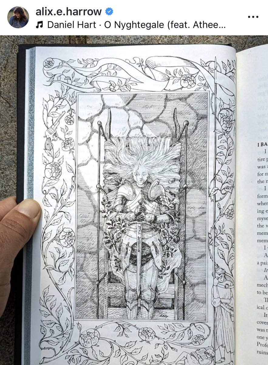 lagunabayfables's tweet photo. oh my god, apparently every regular US hardcover release of Alix E. Harrow’s THE EVERLASTING will have illustrations by @/alicecaoillustration on ig! 

this is so gorgeous, i can’t wait 🥰 https://t.co/HKBj6BV0k6