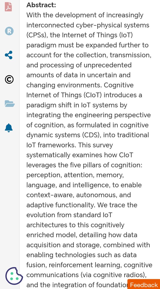 tek_nikel54's tweet image. ᴛᴇᴋ🤖ɴɪᴋᴇʟ54👾🤖21🤖
🖊️A.Giuliano etal @IEEEorg
#Oct2025
'#Cognitive🤖#InternetofThings: #Review'
#perception #attention #memory #language #Artificialintelligence
#Decisionmaking #Dynamicsystems
#Cognitivesystems #DataAnalytics
#Tek_nikel54🤖
scholar.google.com/scholar_url?ur…